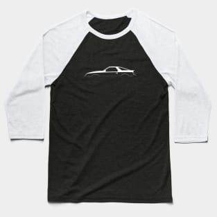 Dodge Daytona Turbo Z Silhouette Baseball T-Shirt